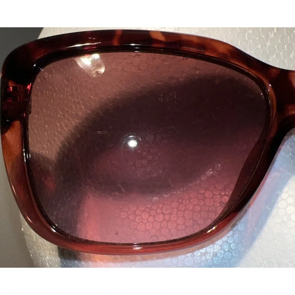 Elle Women's Tortoise Shell Oversized Square Sunglasses‎ Brown Gradient Lenses